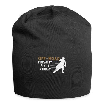 Off Roading Of Road Break it Fix it Repeat - Jersey Beanie - black - Front