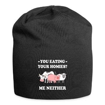 Vegan - Bonnet en jersey - noir - Devant