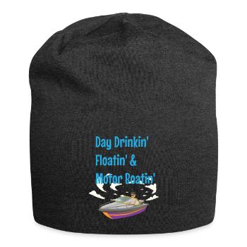 Boat and motorboat captain and boating - Jersey Beanie - charcoal grey - Front