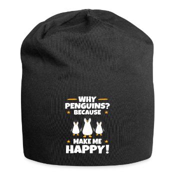 Pingouin - Bonnet en jersey - noir - Devant