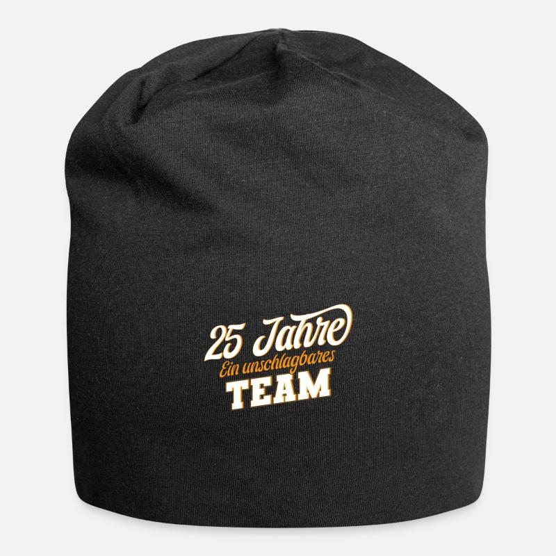Silberhochzeit 25 Jahre Verheiratet Ehe Geschenk - Jersey-Beanie - Schwarz