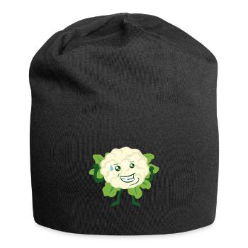 Lustiger Blumenkohl - Jersey-Beanie - Schwarz - Vorne
