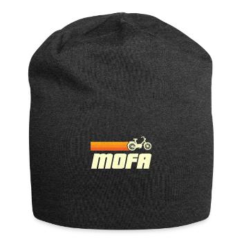 Mofafahrer Mofa fahren Retro Vintage Mofafahren - Jersey-Beanie - Anthrazit - Vorne