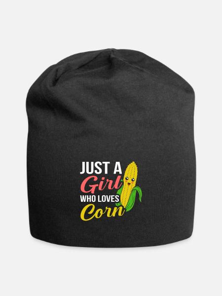 Mais Auf Dem Cob Tag Mädchen Lustig Mais Meme - Jersey-Beanie - Schwarz