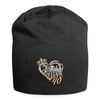 40e anniversaire de la reine de l’anniversaire cadeau pour les femmes - Bonnet en jersey - noir - Devant
