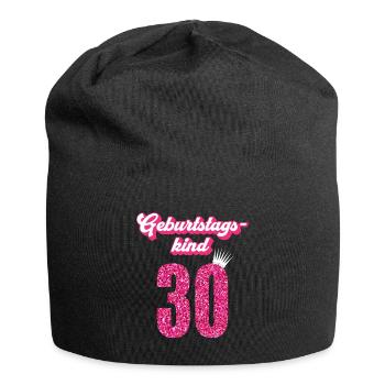 30. Geburtstag 30 Jahre 30er Geburtstagskind - Jersey-Beanie - Schwarz - Vorne