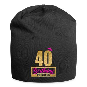 40th Birthday 40 years 40s Birthday Princess - Jersey Beanie - black - Front