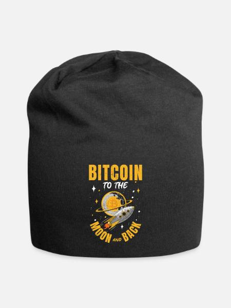 Bitcoin Tshirt Börse Geld Krypto Blockchain Hodl - Jersey-Beanie - Schwarz