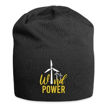 Wind power Wind power Wind energy - Jersey Beanie - black - Front