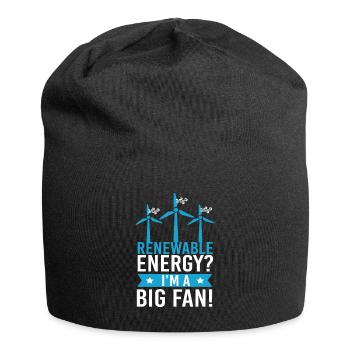 Renewable Energy? Wind power Wind energy - Jersey Beanie - black - Front