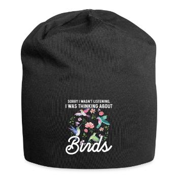 Ornithology saying for a bird photographer - Jersey Beanie - black - Front