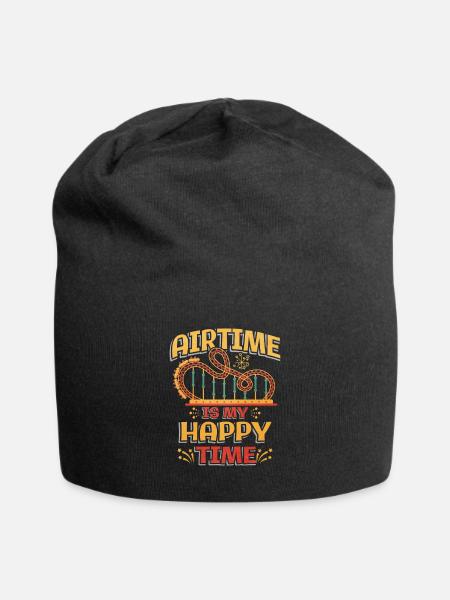 Achterbahn - Jersey-Beanie - Schwarz