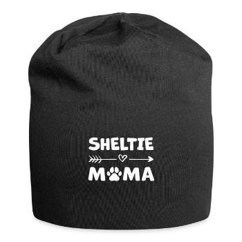 Shetland Sheepdog Mama Sheltie Gift - Jersey Beanie - black - Front