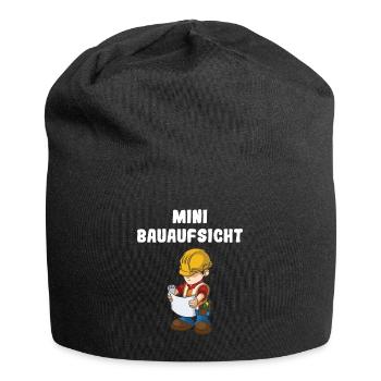 Jungen Bauaufsicht Nachwuchs Baustelle Bauarbeiter - Jersey-Beanie - Schwarz - Vorne