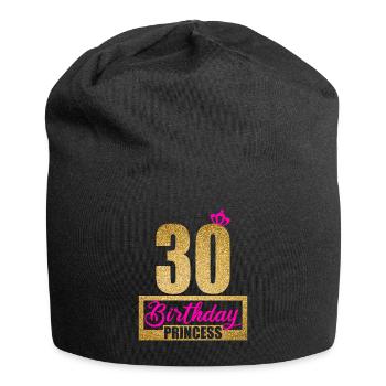 30. Geburtstag 30 Jahre 30er Birthday Princess - Jersey-Beanie - Schwarz - Vorne