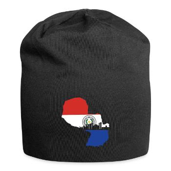 Paraguay Flagge - Jersey-Beanie - Schwarz - Vorne