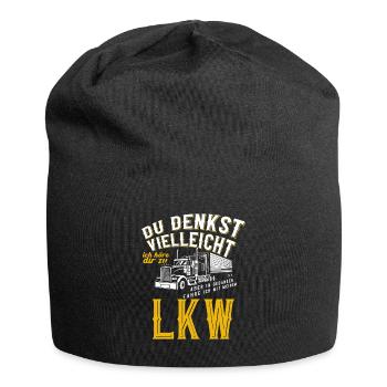 LKW LKW-Fahrer Lustiger Spruch - Jersey-Beanie - Schwarz - Vorne