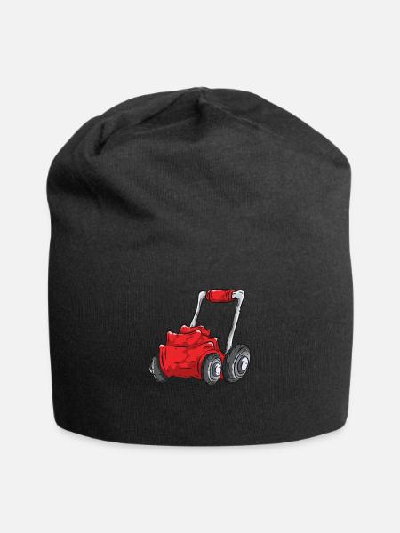 Rasenmäher - Jersey-Beanie - Schwarz