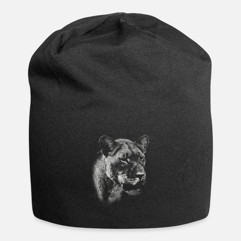 Tiger - Jersey-Beanie - Schwarz