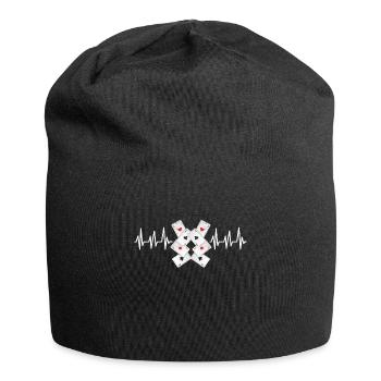 Poker - Jersey-Beanie - Schwarz - Vorne