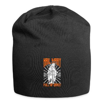 Virgin Mary Full - Of Grace - Jersey-Beanie - Schwarz - Vorne