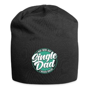 Célibataire papa père célibataire père fête des pères papa - Bonnet en jersey - noir - Devant