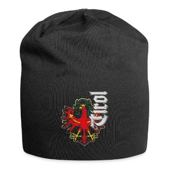 Tirol Tiroler Adler Wappen Retro Vintage Bua Madl - Jersey-Beanie - Schwarz - Vorne