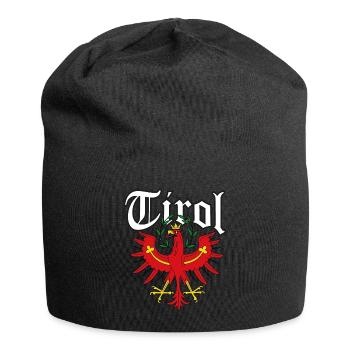 Tirol Tiroler Adler Wappen - Jersey-Beanie - Schwarz - Vorne