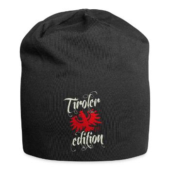 Tirol Tiroler Edition Adler Wappen Retro - Jersey-Beanie - Schwarz - Vorne