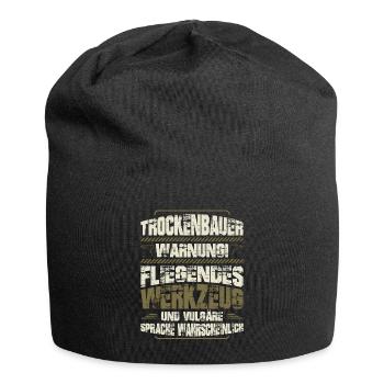 Trockenbauer Trockenbaumonteur Trockenbau Geschenk - Jersey-Beanie - Schwarz - Vorne