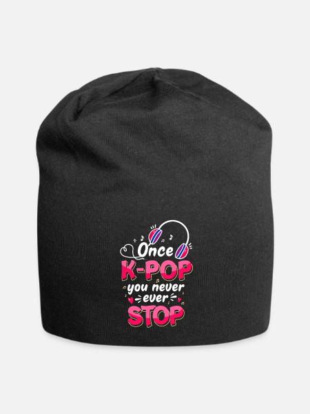 K-pop - Jersey Beanie - black