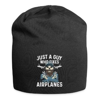 A&P Spruch für einen Flugzeug Ingenieur - Jersey-Beanie - Schwarz - Vorne