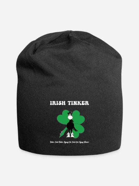 Tinker, Irish Tinker, Gypsy Cob, Gypsy Vanner - Bonnet en jersey - noir