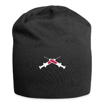 Spritze - Jersey-Beanie - Schwarz - Vorne