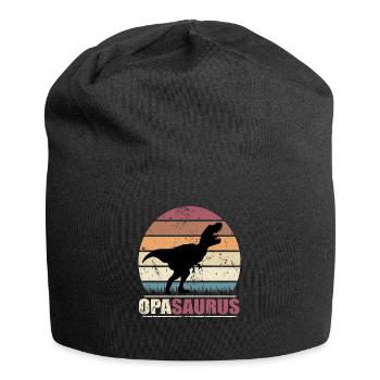 OpaSaurus Dinosaurier Grandpa Saurus - Jersey-Beanie - Schwarz - Vorne