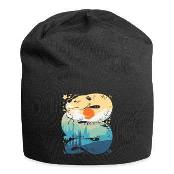 Sunrise Dragon - Jersey Beanie - black - Front