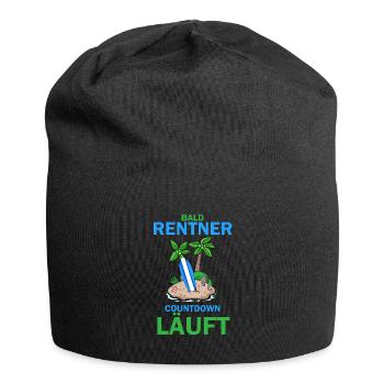 Bald Rentner - Jersey-Beanie - Schwarz - Vorne