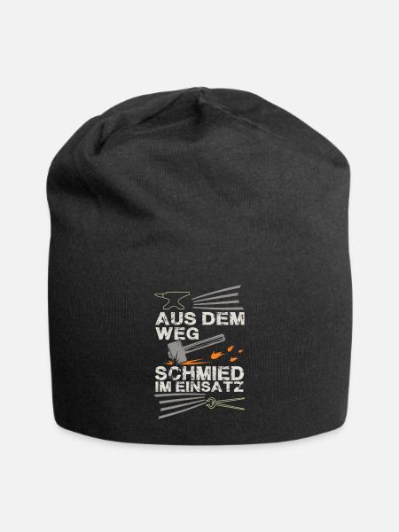 Schmied - Jersey-Beanie - Schwarz