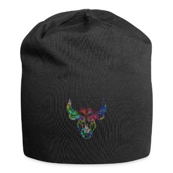 Psychedelic zodiac sign Taurus - Jersey Beanie - black - Front