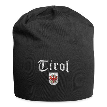 Tirol Vintage Retro mit Tiroler Wappen Adler - Jersey-Beanie - Schwarz - Vorne