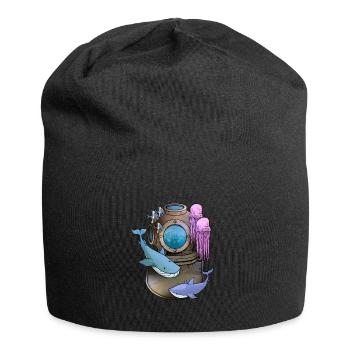 Deep Sea Scuba Diver Gift - Bonnet en jersey - noir - Devant