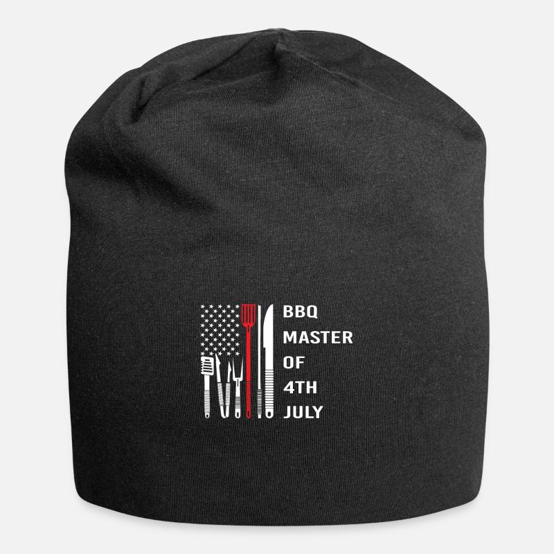 BBQ Master 4th July - Jersey Beanie - black
