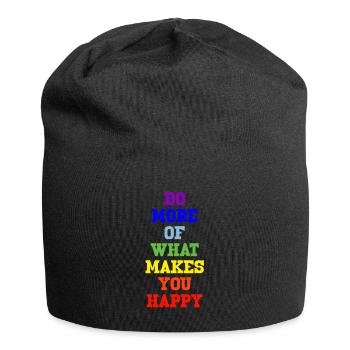 peace regenbogen - Jersey-Beanie - Schwarz - Vorne
