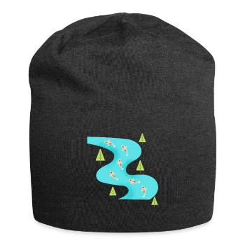 Fluss von Carpes - Jersey-Beanie - Anthrazit - Vorne