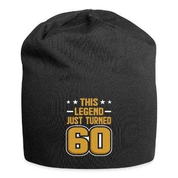 60. Geburtstag 60 Jahre alt Geschenk - Jersey-Beanie - Schwarz - Vorne
