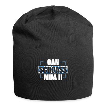 Bayern Bayrischer Dialekt Bayrisch Geschenk - Jersey-Beanie - Schwarz - Vorne