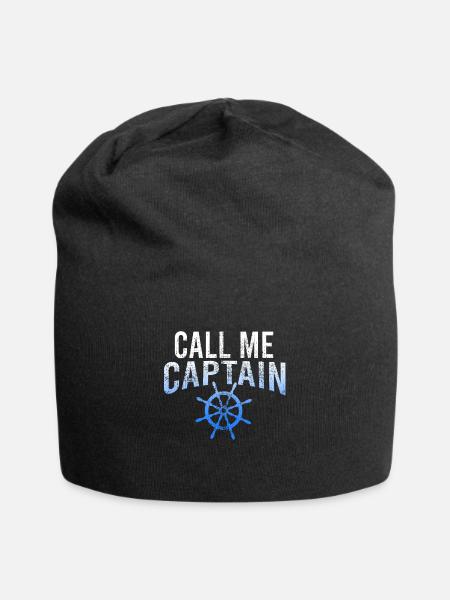 Kapitän - Jersey-Beanie - Schwarz