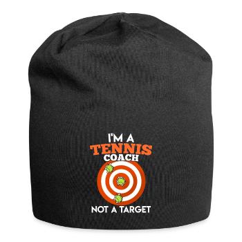 Tennis coach and no target target - Jersey Beanie - black - Front