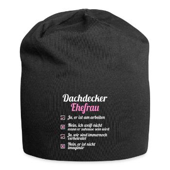 Dachdecker - Jersey-Beanie - Schwarz - Vorne