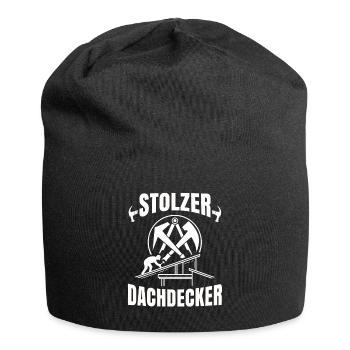 Dachdecker - Jersey-Beanie - Schwarz - Vorne